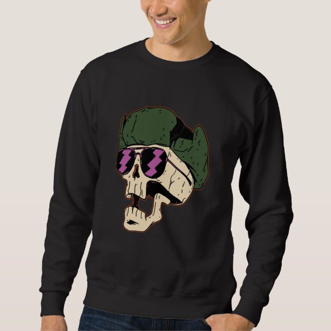 soldier skull skeleton death sweatshirt (Vorderseite)