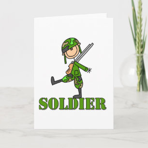 Soldier Stick Figure Karte
