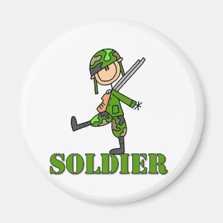 Soldier Strichmännchen Magnet