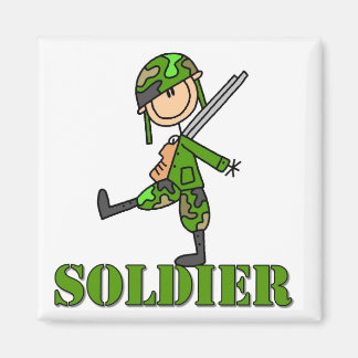 Soldier Strichmännchen Magnet