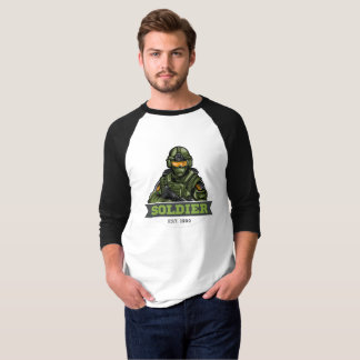 Soldier Tactical Logo – Militär-Emblem-Design T-Shirt