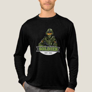 Soldier Tactical Logo – Militär-Emblem-Design Tri-Blend Shirt