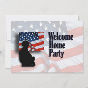 Soldier Welcome Zuhause Party Einladung