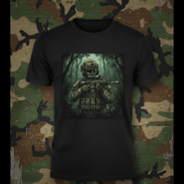Soldier with equipment in the Jungle T-Shirt