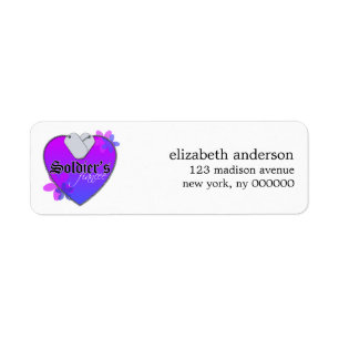 Soldiers Fiancer Address Labels