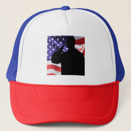 Soldier's Shadow Salute Trucker Hat Truckerkappe