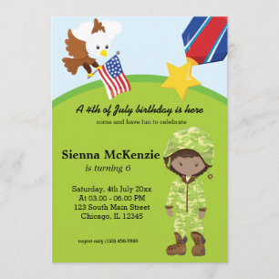 Soldlermädchen Einladung