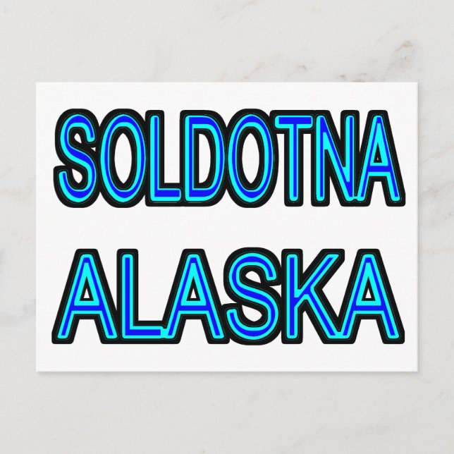 Soldotna Alaska Postkarte (Vorderseite)