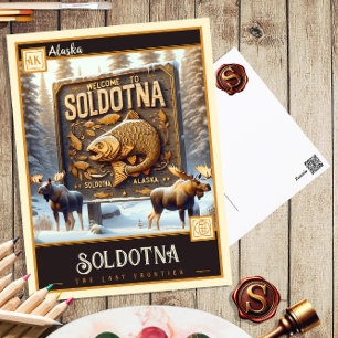 Soldotna, Alaska   Vintage Ansichtskarte Postkarte
