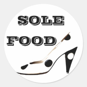 "Sole Food"-Schuhfanatiker Runder Aufkleber