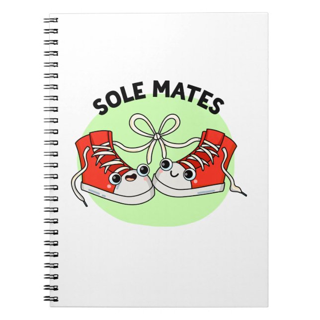Sole Mates Funny Shoe Pun Notizblock (Vorderseite)