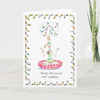 "Sole" searching friendship or birthday card Karte