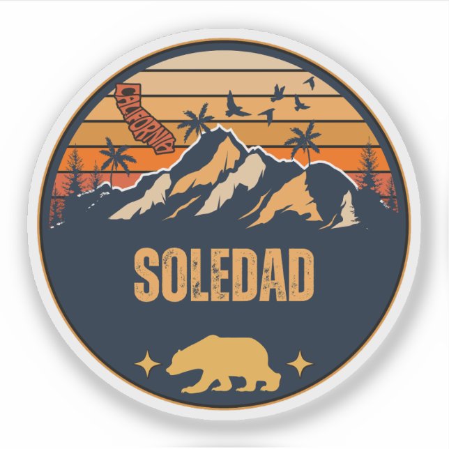 Soledad, Kalifornien Aufkleber (Vorderseite)