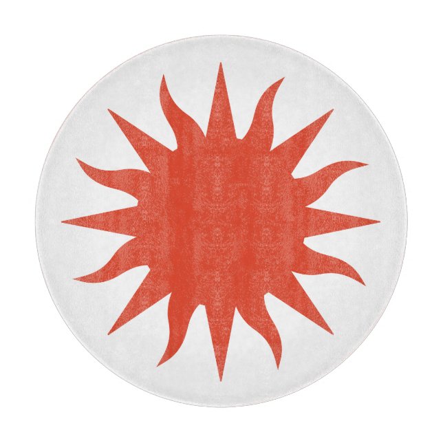 Soleil Sun Sonne Sole Schneidebrett (Vorderseite)