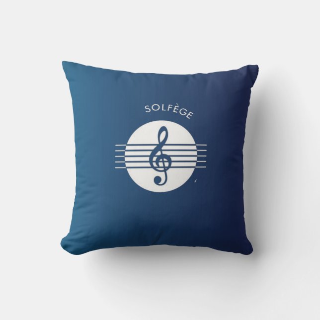 Solfege Music Symbol PILLOW Kissen (Vorderseite)