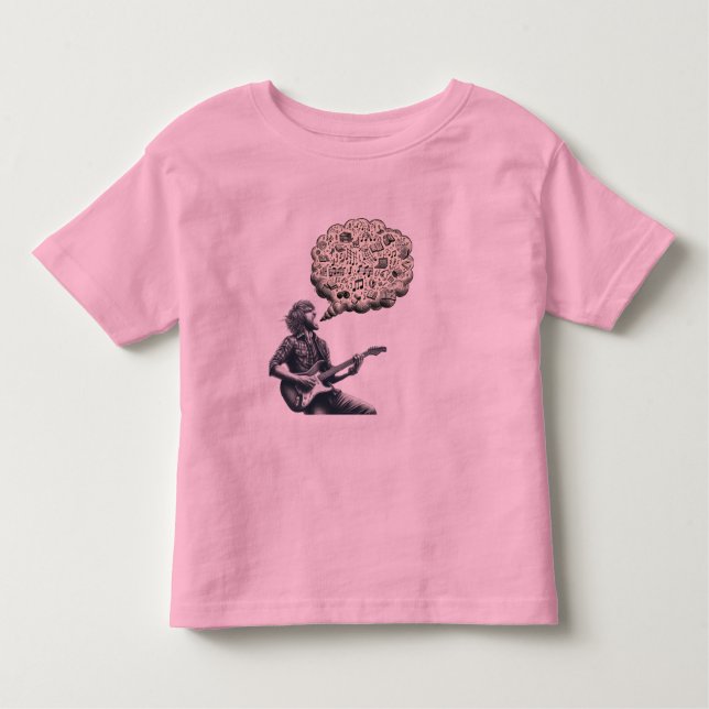 Solfeggio explodierender Gitarrenspieler Kleinkind T-shirt (Vorderseite)