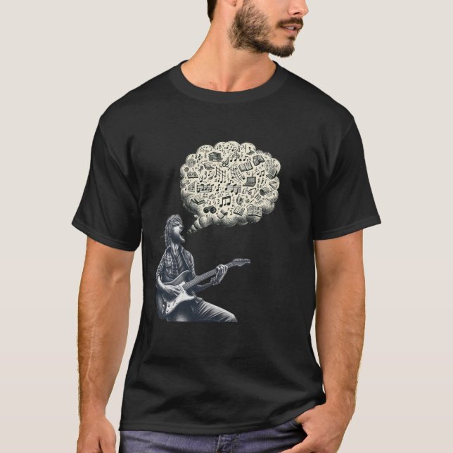 Solfeggio explodierender Gitarrenspieler T-Shirt (Vorderseite)