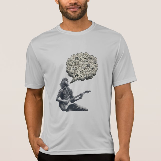 Solfeggio explodierender Gitarrenspieler T-Shirt (Vorderseite)