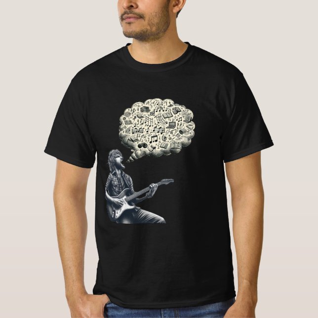 Solfeggio explodierender Gitarrenspieler T-Shirt (Vorderseite)