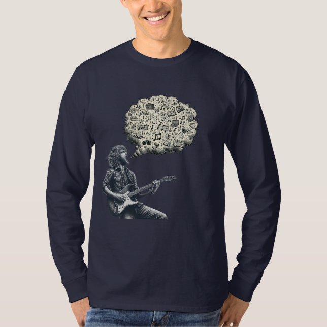 Solfeggio explodierender Gitarrenspieler T-Shirt (Vorderseite)