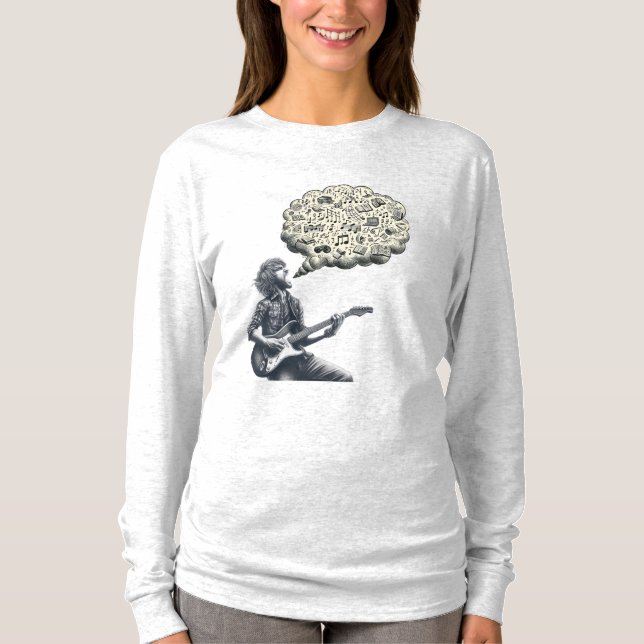 Solfeggio explodierender Gitarrenspieler T-Shirt (Vorderseite)