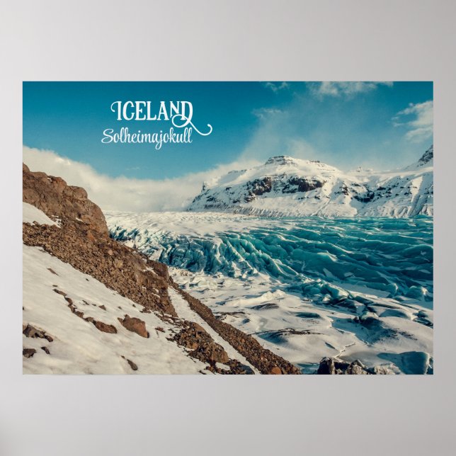 Solheimajokull, Island Poster (Vorne)
