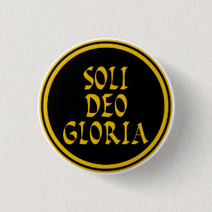 Soli Deo Gloria Button