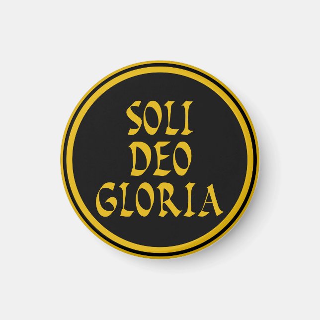 Soli Deo Gloria Magnet (Vorne)