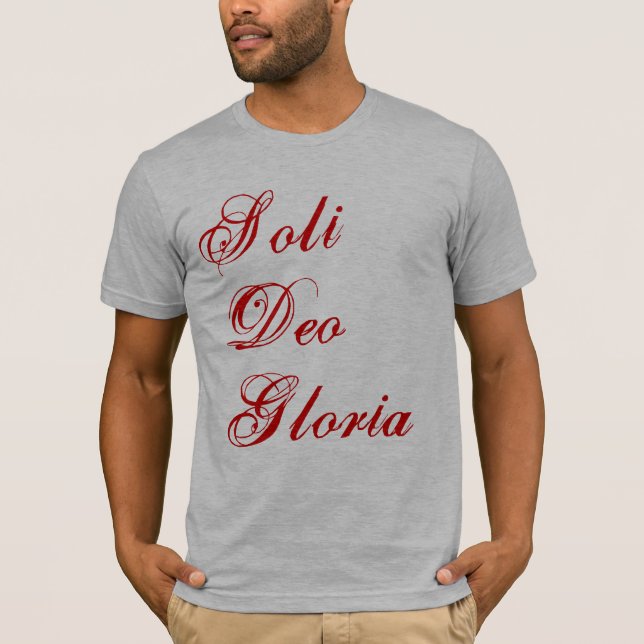 Soli Deo Gloria T-Shirt (Vorderseite)