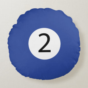 Solid and Stripe Billiard Balls #2 Sammeln alle 15 Rundes Kissen