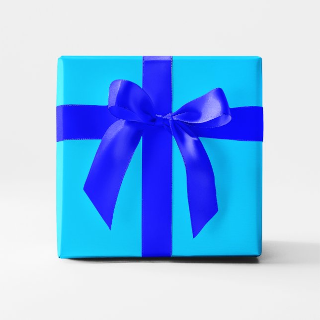 Solid Aqua Blue Geschenkpapier (Solid Aqua Blue Wrapping Paper)