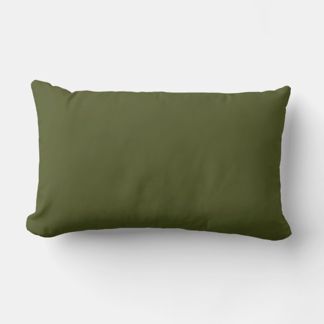 Solid Army Green American Mojo Pillow Lendenkissen (Vorderseite)
