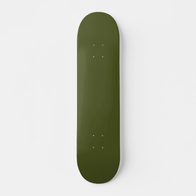 Solid Army Green Skateboard for Urban Street Style (Vorne)