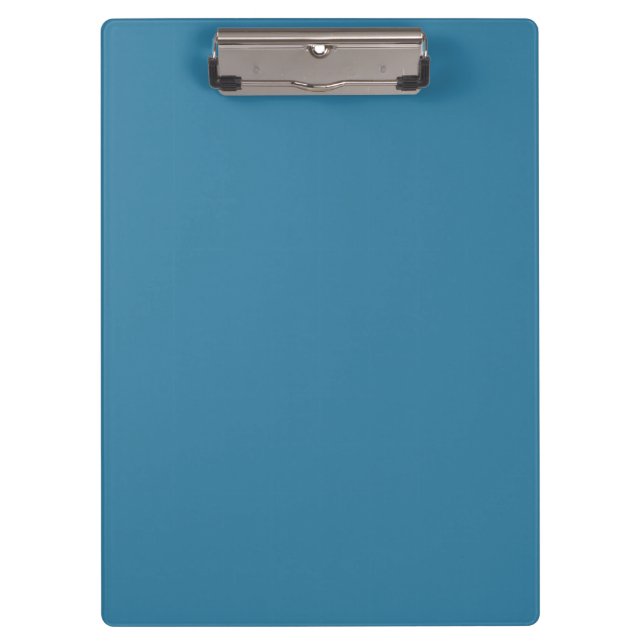 Solid Astral Blue Custom Clip Board Klemmbrett (Vorderseite)
