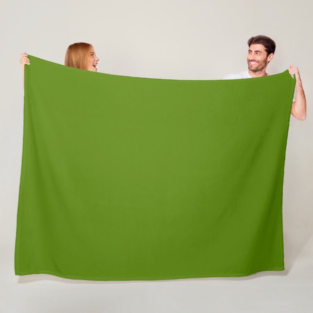 Solid Avocado Green Fleecedecke (Beispiel)