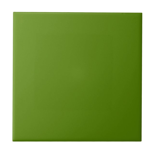 Solid Avocado Green Tile Fliese (Vorderseite)