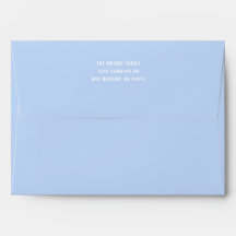 Solid Baby Blue Envelope