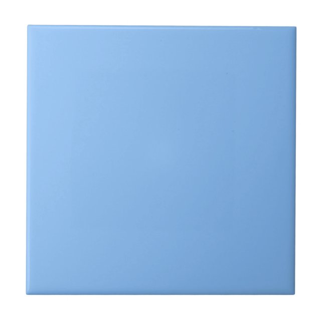 Solid Baby Blue Keramik Tile Fliese (Vorderseite)