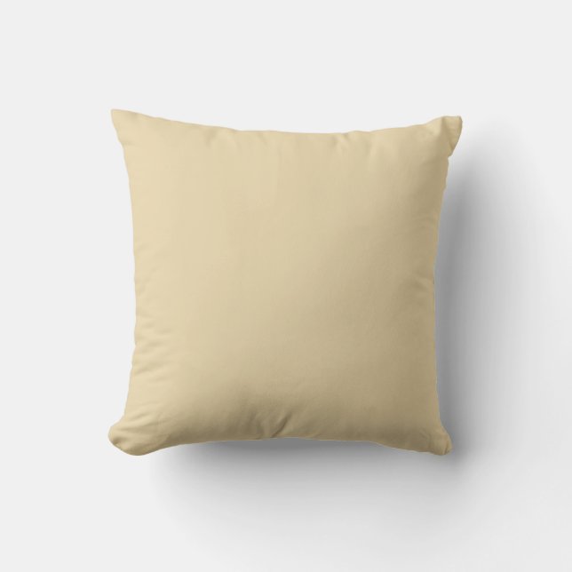 Solid Beige Kissen (Vorderseite)