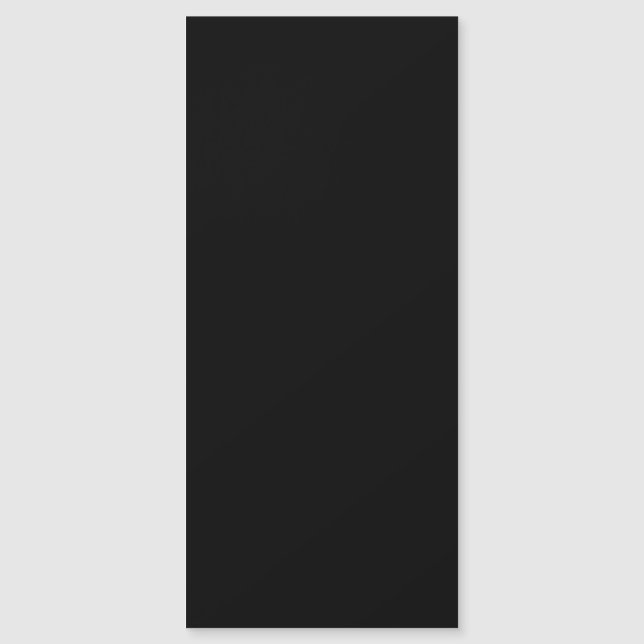Solid Black 4x9 Magnetic Business Card Magnetkarte (Vorderseite)