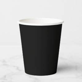 Solid Black 8oz Paper Cup ohne Lid für Veranstaltu Pappbecher