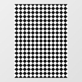 Solid Black and White Chevron Pattern Fensteraufkleber