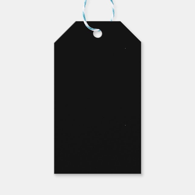 Solid Black Geschenkanhänger (Vorderseite)