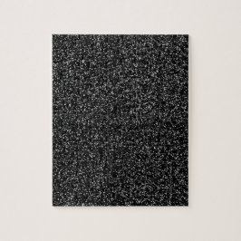 Solid Black Glitzer Puzzle
