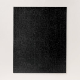 Solid Black mit dunkelgrauer geometrischer Illusio Puzzle