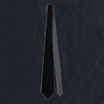 Solid Black mit Gray Neck Tie Krawatte<br><div class="desc">Hier ist eine coole schwarze Krawatte mit einem überraschenden Pop von Farbe auf der Rückseite. Entworfen im schönen Washington Staat,  USA,  von einem unabhängigen Freiberufler (Whoopsidoodle) für Ihren Genuss.</div>