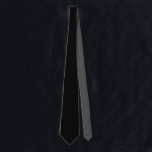 Solid Black mit Gray Neck Tie Krawatte<br><div class="desc">Hier ist eine coole schwarze Krawatte mit einem überraschenden Pop von Farbe auf der Rückseite. Entworfen im schönen Washington Staat, USA, von einem unabhängigen Freiberufler (Whoopsidoodle) für Ihren Genuss.</div>