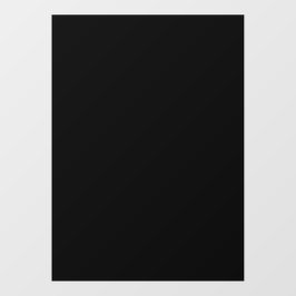 Solid Black Partial Transparent Design Fensteraufkleber