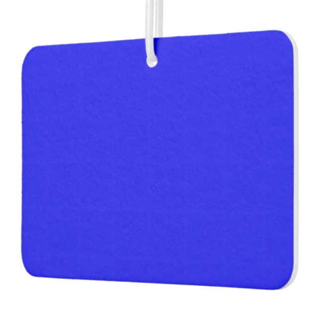 Solid Blue Landscape Rectangle Autolufterfrischer (Links)