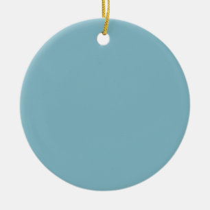 Solid Blue Pastel Tone Minimalistisch Beruflich Keramik Ornament
